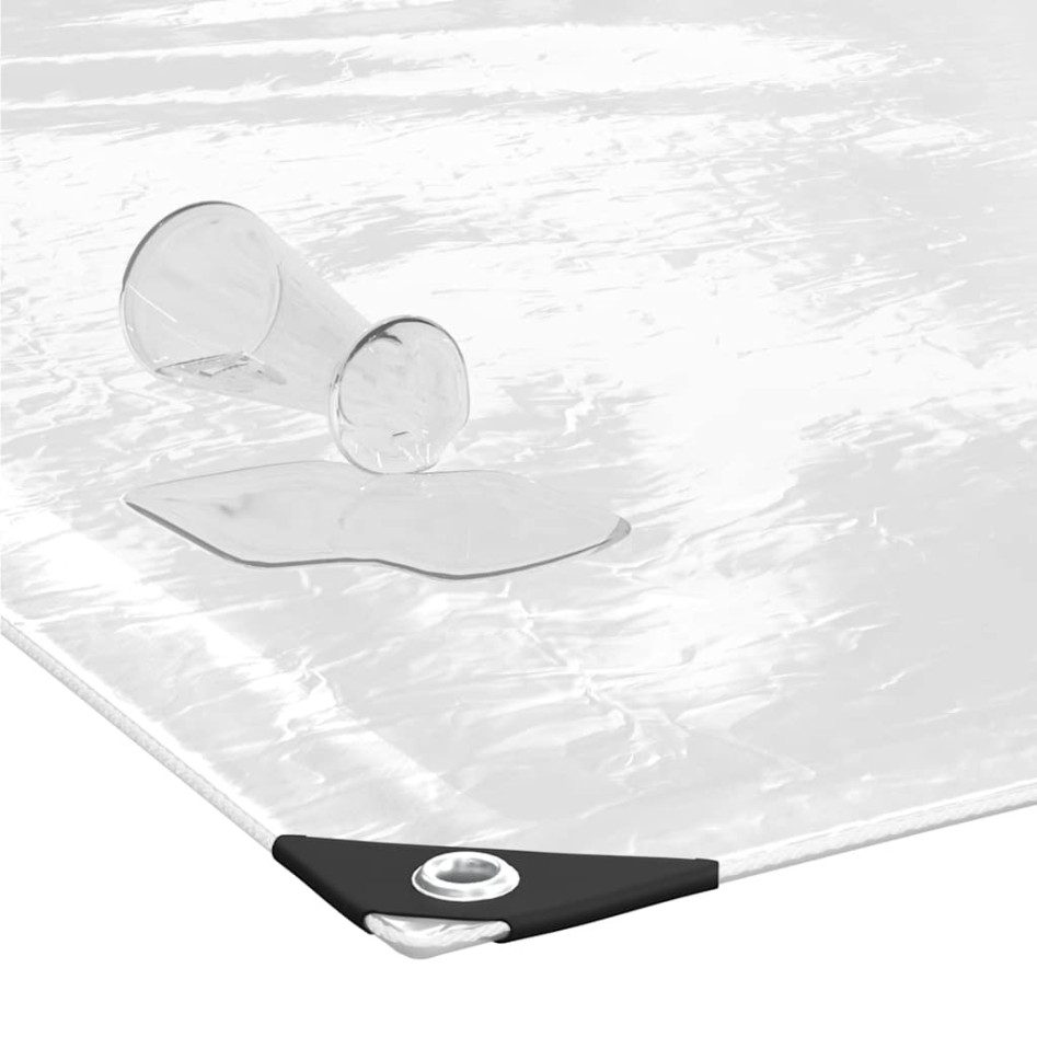 Lona transparente con ojales PVC 5x5