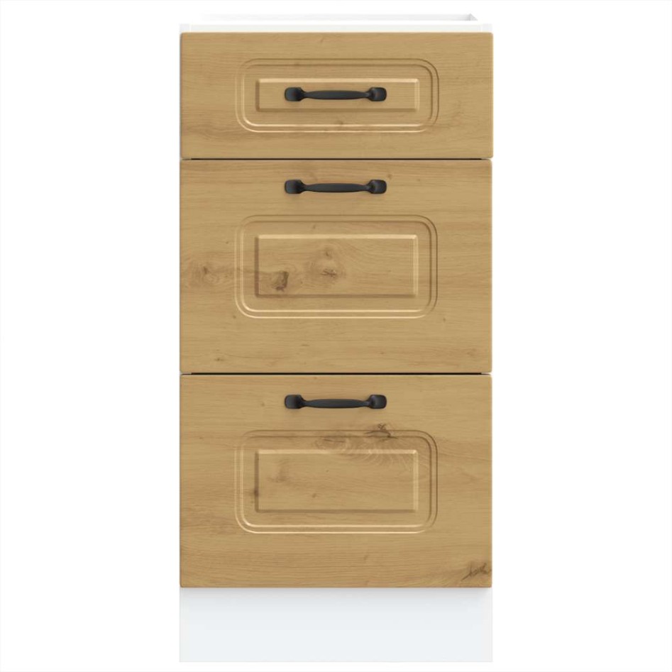 Mueble bajo de cocina Kalmar roble artesanal madera