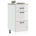 Mueble bajo cocina Kalmar madera ingeniería blanca alto