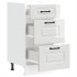 Mueble bajo cocina Kalmar madera ingeniería blanca alto