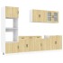 Mueble cocina Kalmar roble sonoma 7 pzas madera