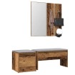 Juego de muebles de recibidor madera ingeniería madera antigua