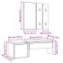 Juego de muebles de recibidor madera ingeniería madera