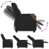 Sillón reclinable eléctrico de tela
