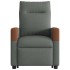 Sillón reclinable elevable de tela gris