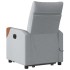 Sillón de masaje eléctrico reclinable elevable tela gris