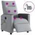Sillón reclinable de masaje eléctrico tela gris