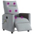 Sillón reclinable de masaje eléctrico tela gris