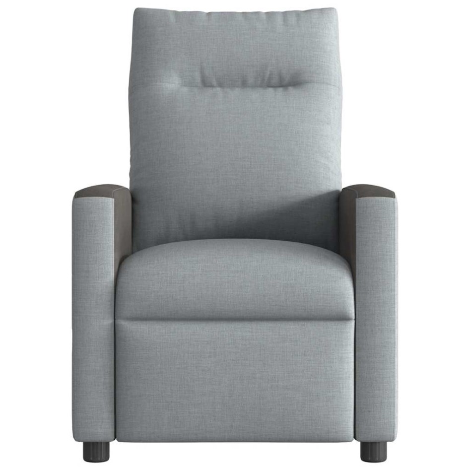 Sillón reclinable de masaje eléctrico tela gris