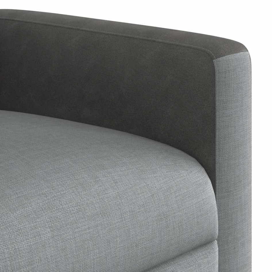 Sillón reclinable de masaje eléctrico tela gris