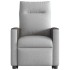 Sillón reclinable elevable de tela gris