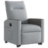 Sillón eléctrico reclinable elevable de tela gris