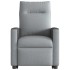 Sillón eléctrico reclinable elevable de tela gris