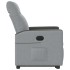 Sillón eléctrico reclinable elevable de tela gris