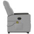 Sillón de masaje eléctrico reclinable elevable tela gris