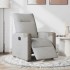 Sillón reclinable eléctrico de tela gris