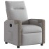 Sillón reclinable eléctrico de tela gris