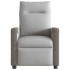Sillón reclinable eléctrico de tela gris