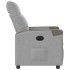 Sillón reclinable eléctrico de tela gris