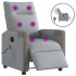 Sillón reclinable de masaje eléctrico tela gris