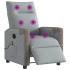 Sillón reclinable de masaje eléctrico tela gris