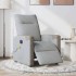 Sillón reclinable de masaje eléctrico tela gris