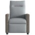 Sillón reclinable de masaje eléctrico tela gris