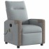 Sillón reclinable de masaje eléctrico tela gris