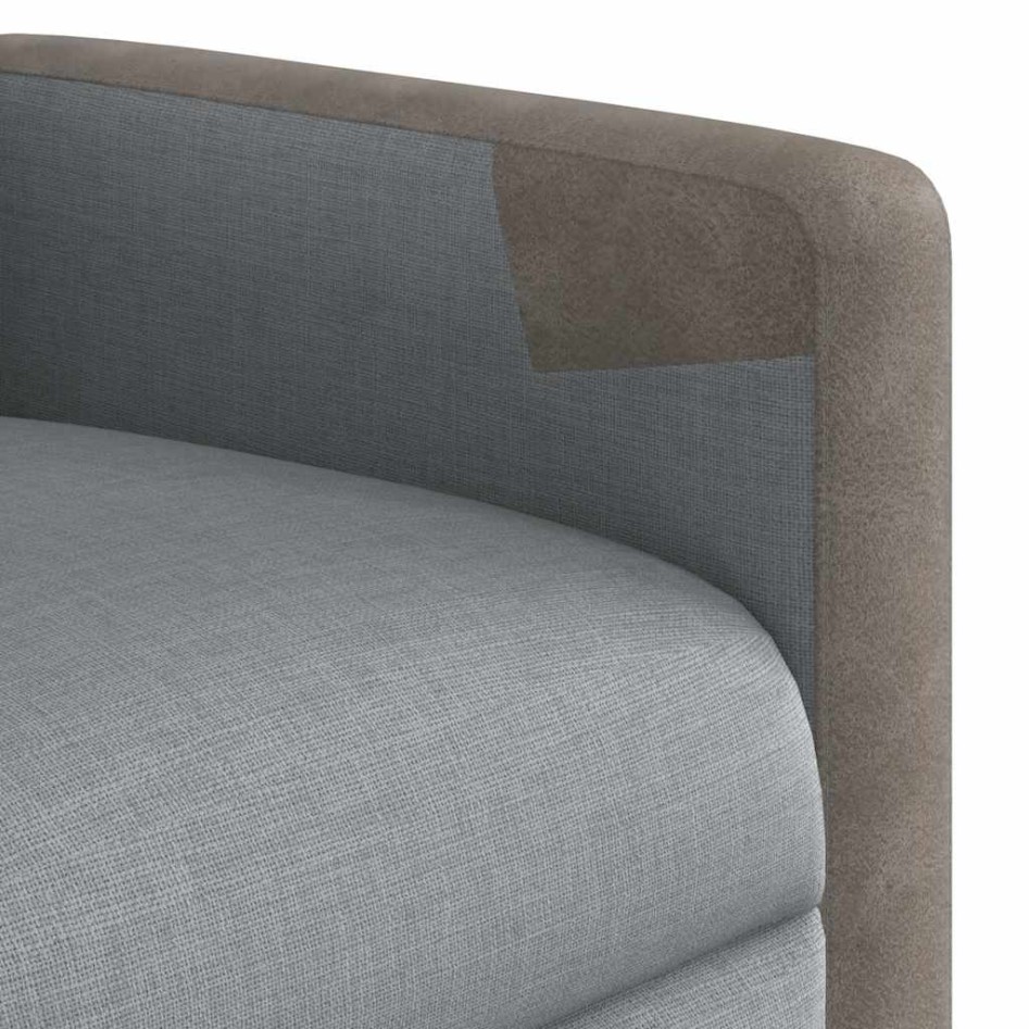 Sillón reclinable de masaje eléctrico tela gris