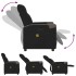 Sillón reclinable de masaje eléctrico tela