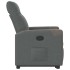 Sillón reclinable elevable de tela gris