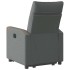 Sillón reclinable elevable de tela gris