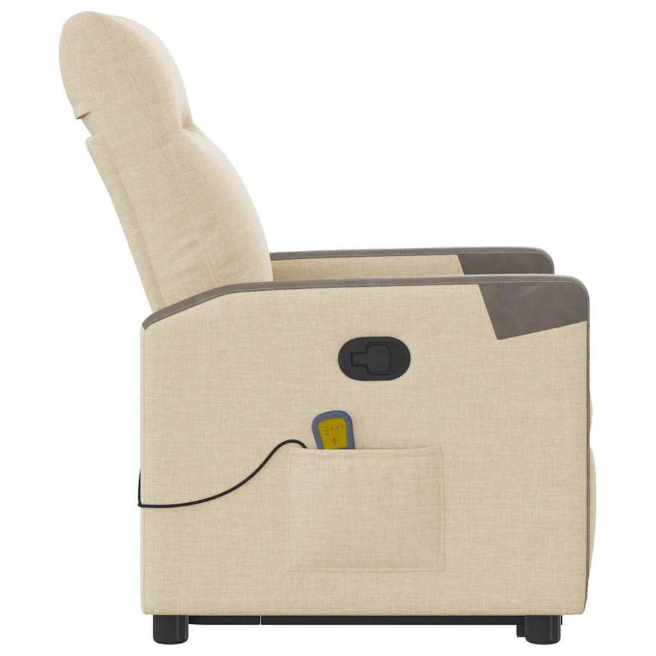 Silla de masaje reclinable de pie de tela color