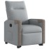 Sillón eléctrico reclinable elevable de tela gris