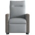 Sillón eléctrico reclinable elevable de tela gris