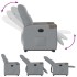 Sillón eléctrico reclinable elevable de tela gris