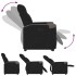 Sillón eléctrico reclinable elevable de tela