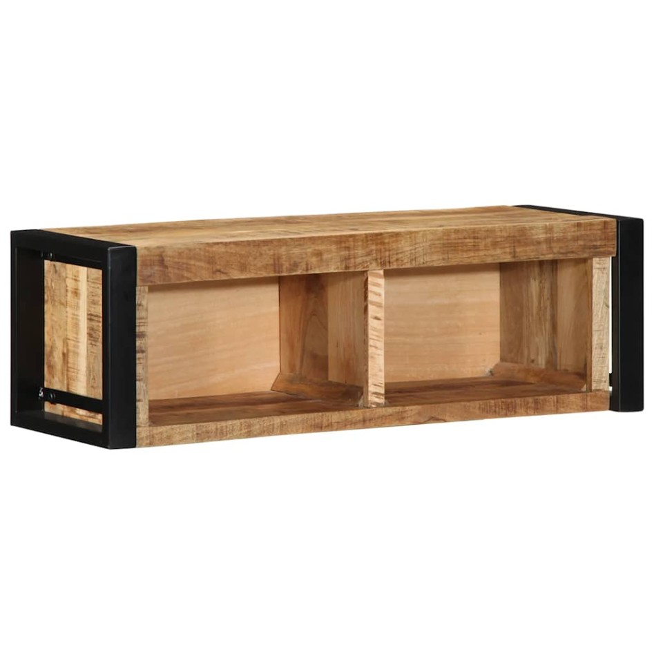 Mueble de TV madera maciza de mango rugosa 80x30x25