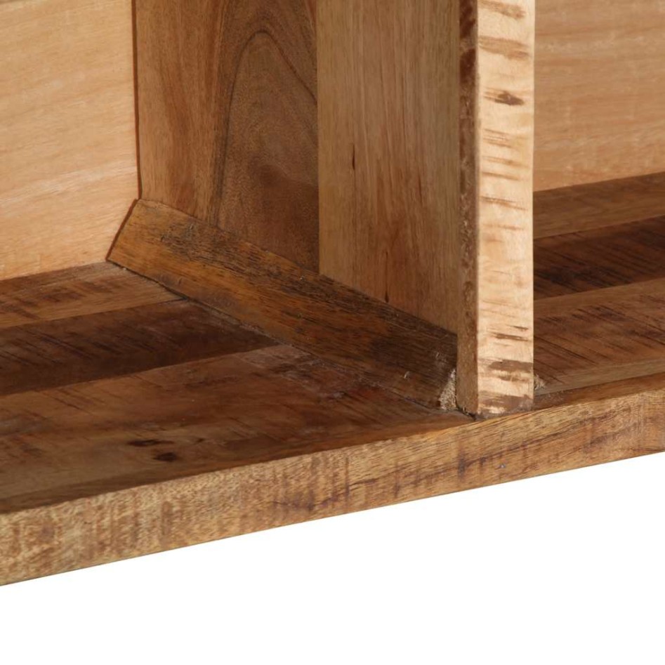 Mueble de TV madera maciza de mango rugosa 80x30x25