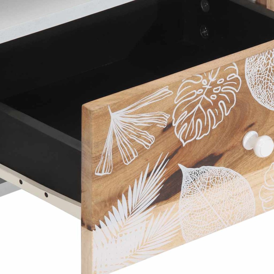 Mueble de TV madera maciza de mango 105x33,5x46