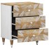 Mesita de noche madera maciza de mango 50x33x60