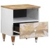 Mesitas de noche 2 uds madera maciza de mango 40x33x46