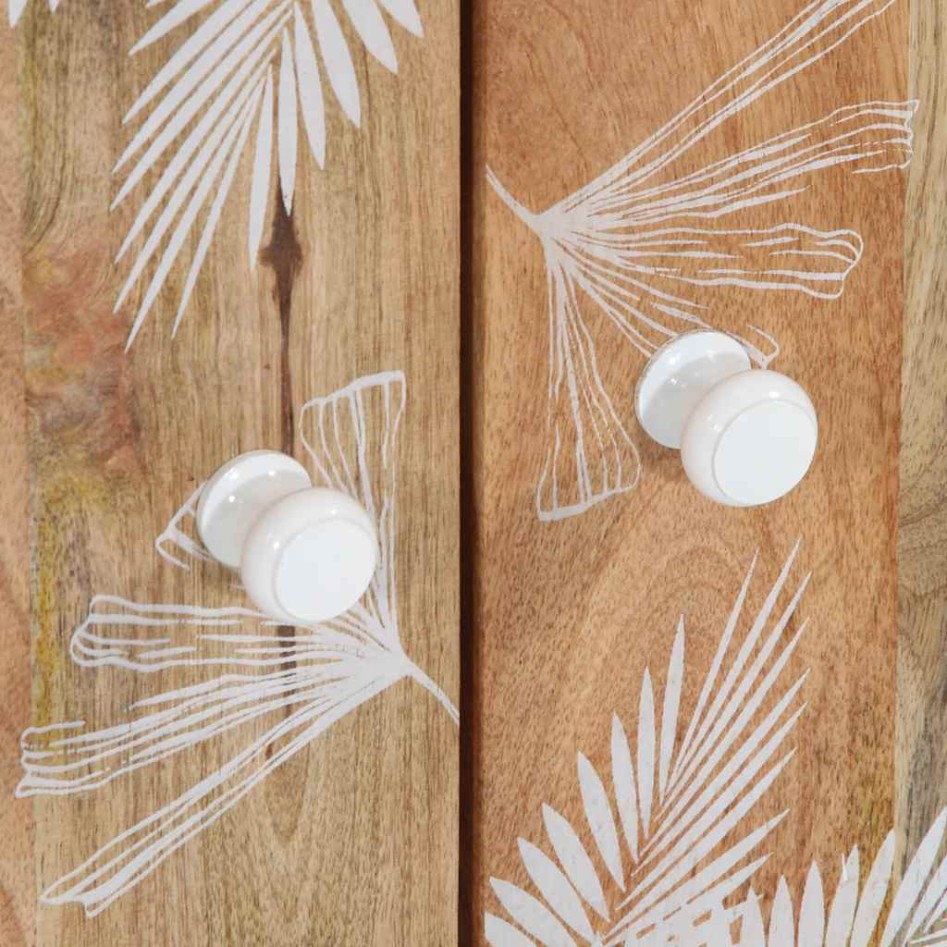 Aparador de madera maciza de mango 60x33,5x75