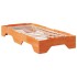 Estructura de cama apilable sin colchón marrón cera 90x190