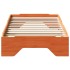 Estructura de cama apilable sin colchón marrón cera 90x190