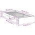 Sofá cama sin colchón madera maciza de pino 80x200