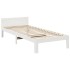 Estructura de cama sin colchón madera de pino blanca 90x200