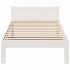 Estructura de cama sin colchón madera de pino blanca 90x200