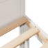 Estructura de cama sin colchón madera de pino blanca 90x200