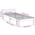 Estructura de cama sin colchón madera de pino blanca 90x200